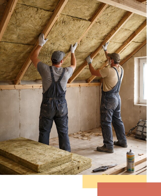 Утепление потолка минеральной ватой в Первоуральске